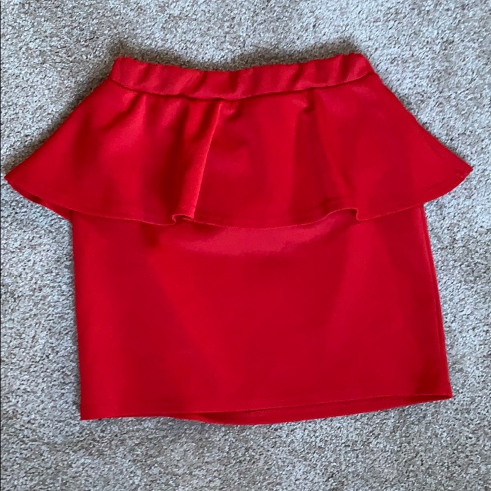 Peplum skirt